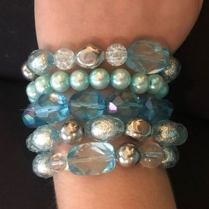 Blue Bracelete Set